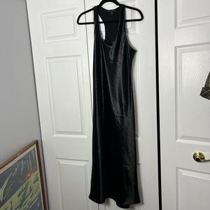 Banana Republic black slip dress, size M
